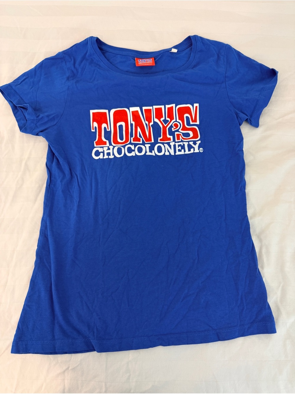 Tony's Chocolonely blue t-shirt M
